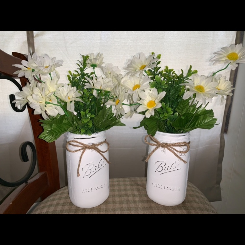 Rustic painted mason jars!! - Picture 2 of 3